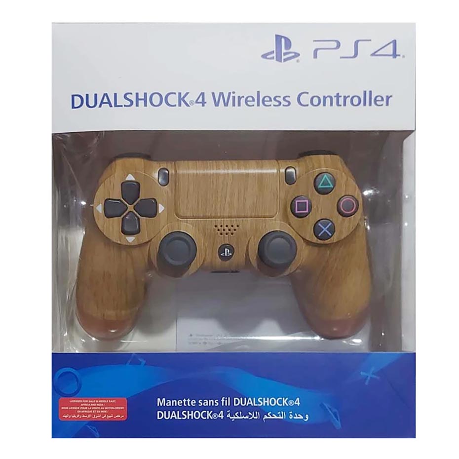 خرید دسته بازی سونی مدل SONY DUALSHOCK PS4 طرح WOOD