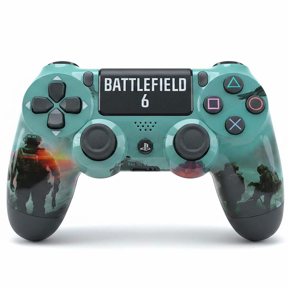 قیمت دسته بازی سونی مدل SONY DUALSHOCK PS4 طرح 6 BATTLEFIELD سبز