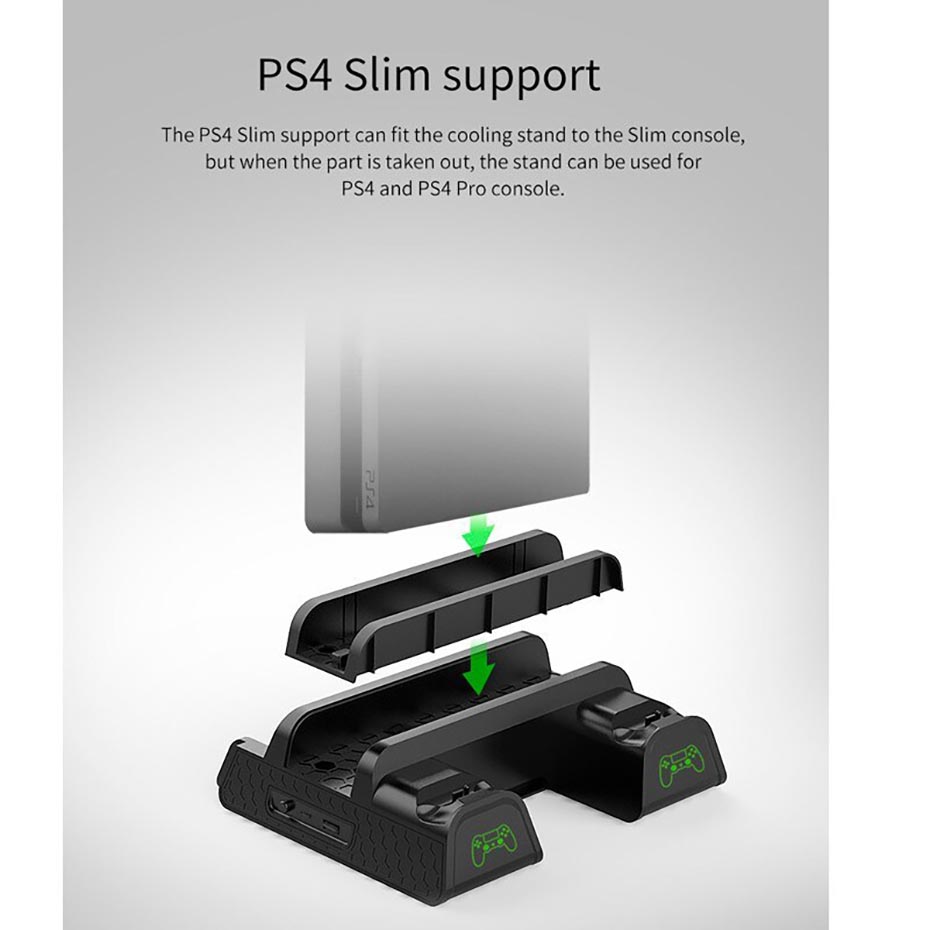 توضیحات استند و شارژر دسته بازی پلی استیشن دابی مدل DOBE PS4 Slim / Pro TP4-882C