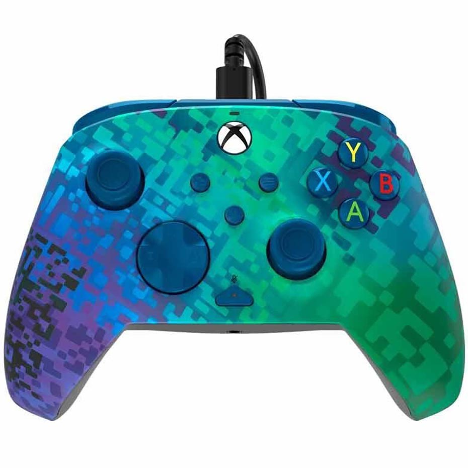 خرید دسته بازی ایکس باکس مدل PDP GLITCH GREEN XBOX