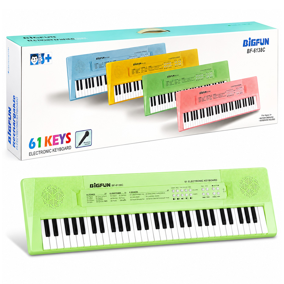 خرید ارگ میکروفن دار بیگ فان BF-6138C سبز