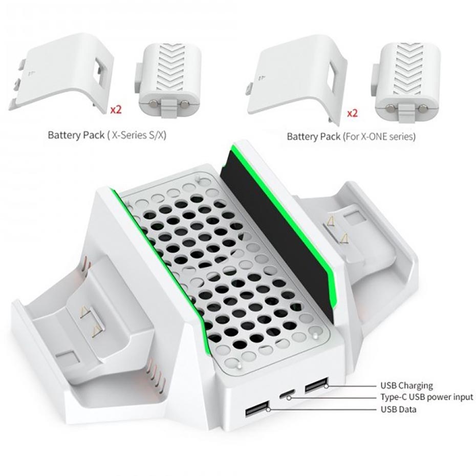 ابعاد استند نگهدارنده چند کاره کنسول بازی دابی مدل DOBE Xbox Series S TYX_0663 سفید