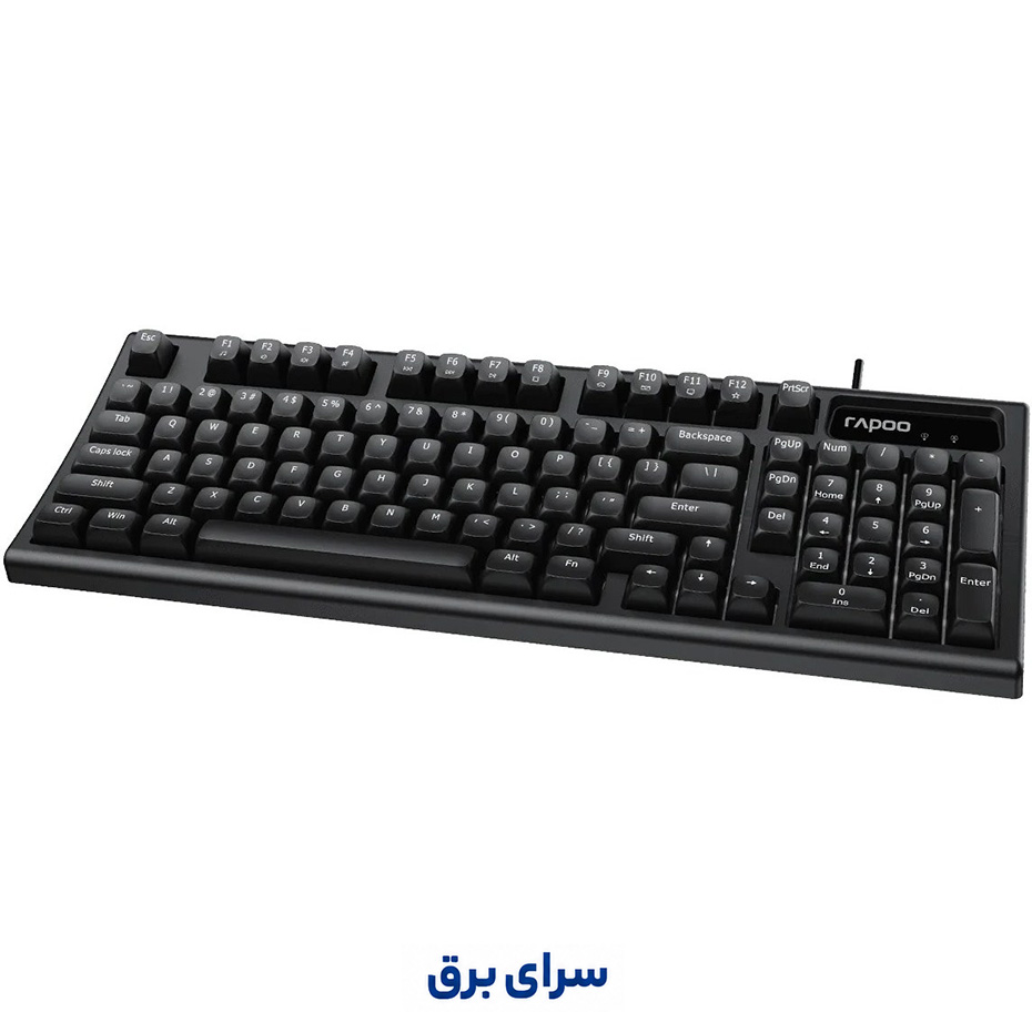 مشخصات کیبورد سیم دار رپو مدل RAPOO NK2800 مشکی