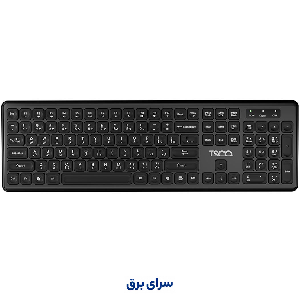 قیمت کیبورد بی سیم تسکو مدل TSCO TK 7005 W مشکی