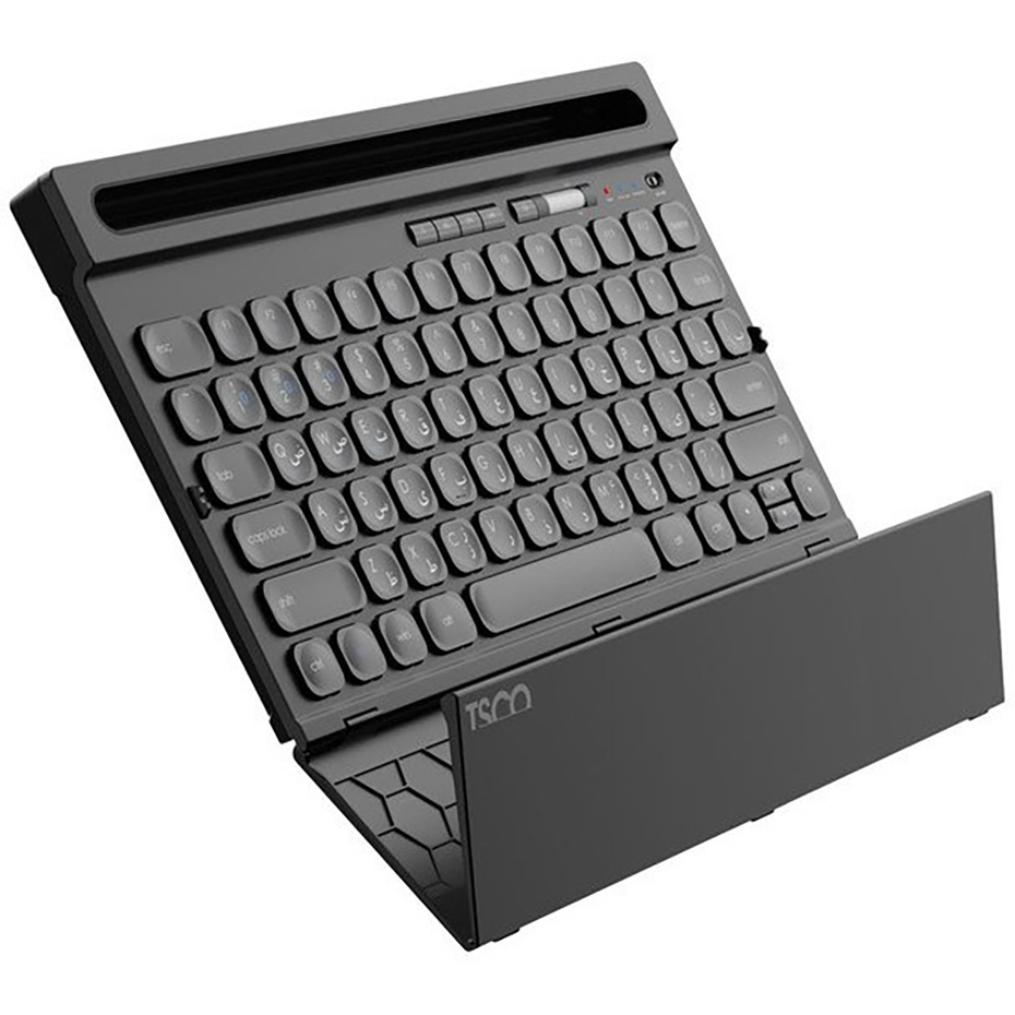 ابعاد کیبورد بی سیم تسکو مدل TSCO TK 7321 BT مشکی