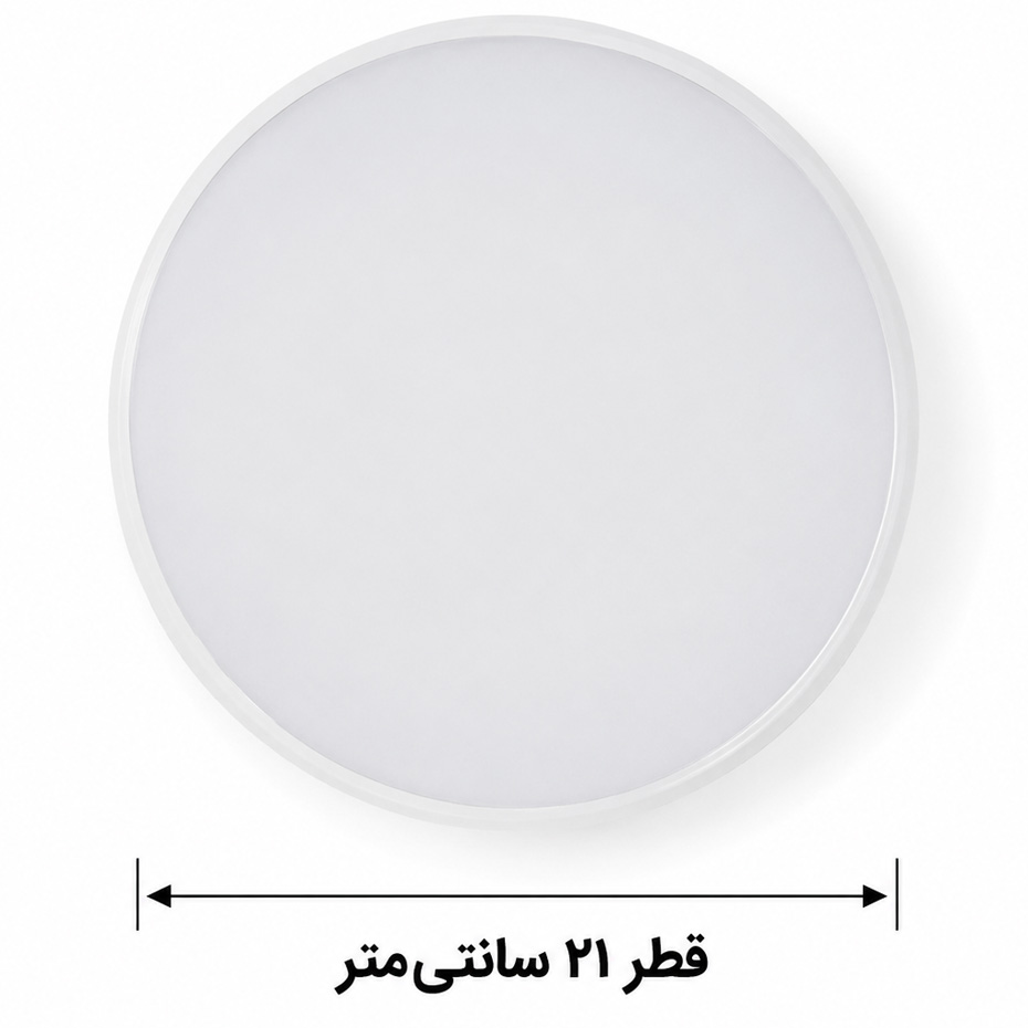 چراغ پنل 20 وات گرد روکار سنسوردار مایکروویو برند سایروکس بدنه سفید