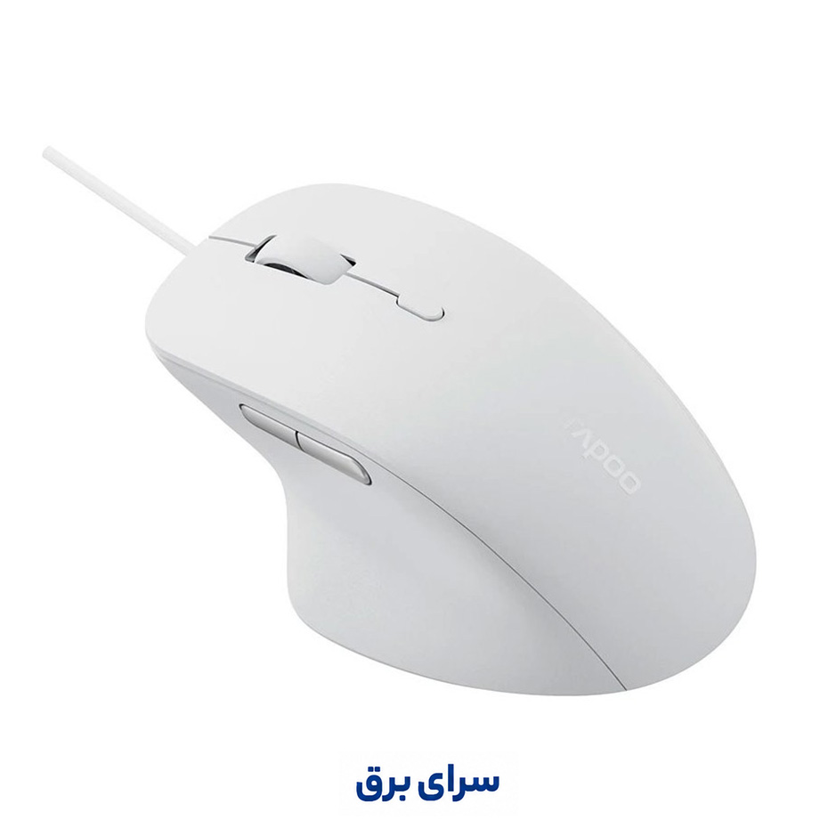 خرید ماوس سیم دار رپو مدل rapoo N 500 سفید