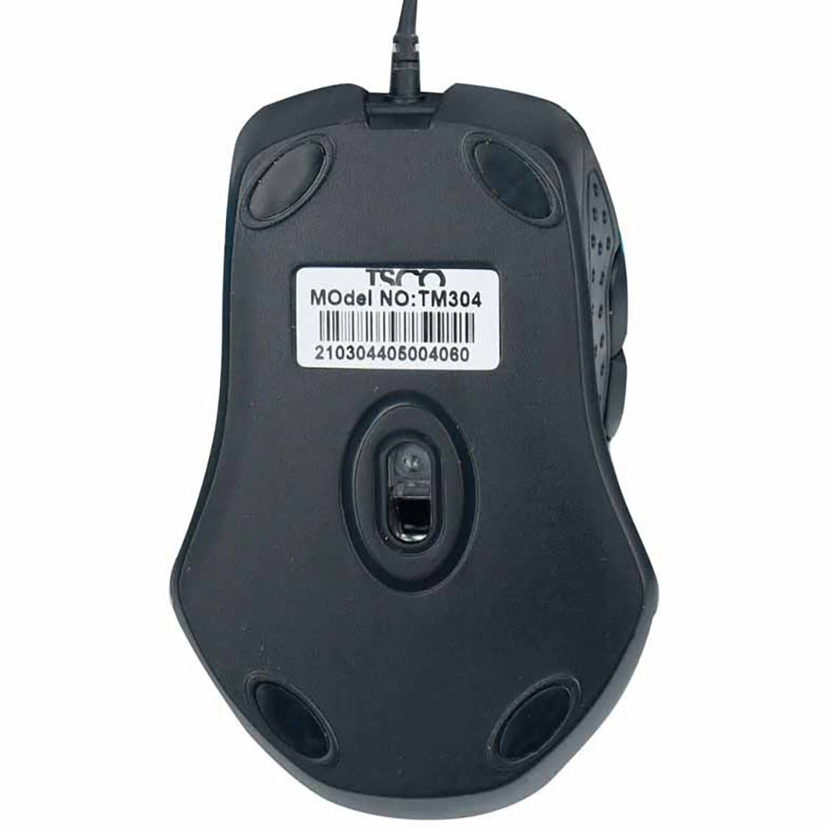 پشت ماوس سیم دار تسکو مدل TSCO TM 304