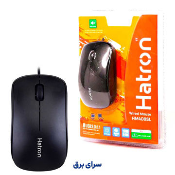 خرید ماوس سیم دار هترون مدل Hatron HM408 مشکی