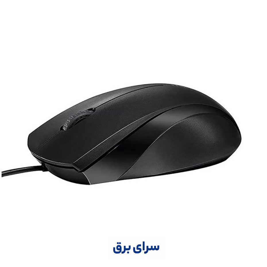 خرید ماوس سیم دار رپو مدل RAPOO N1200 مشکی
