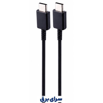 خرید کابل شارژ دو سر تایپ سی سامسونگ مس اورجینال مدل SAMSUNG EP-DA705 25W مشکی طول 1 متر