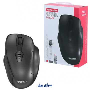 خرید ماوس بی سیم تسکو مدل TSCO TM 674W مشکی
