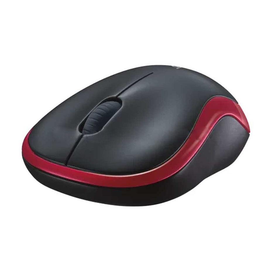 قیمت ماوس بی سیم لاجیتک مدل LOGITECH M 185 مشکی قرمز