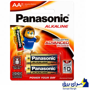 قیمت باتری آلکالاین قلم پاناسونیک 2 کارتی مدل PANASONIC AA ADVANCED