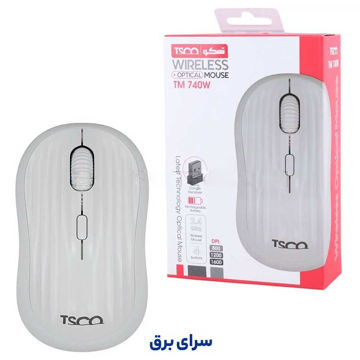 خرید ماوس بی سیم تسکو مدل TSCO TM 740 W سفید