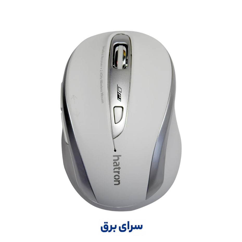 خرید ماوس بی سیم هترون مدل Hatron HMW 120 SL سفید