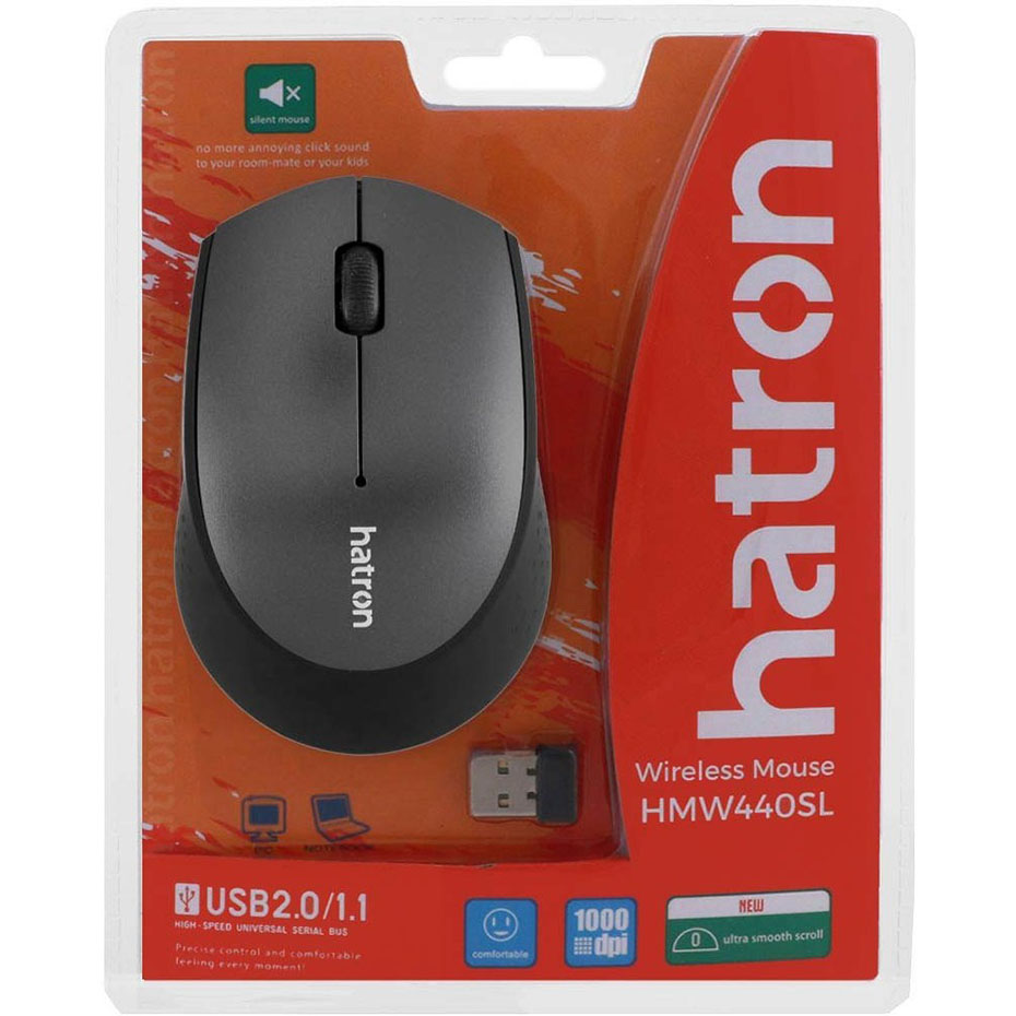 جعبه ماوس بی سیم هترون مدل Hatron HMW 440 SL مشکی