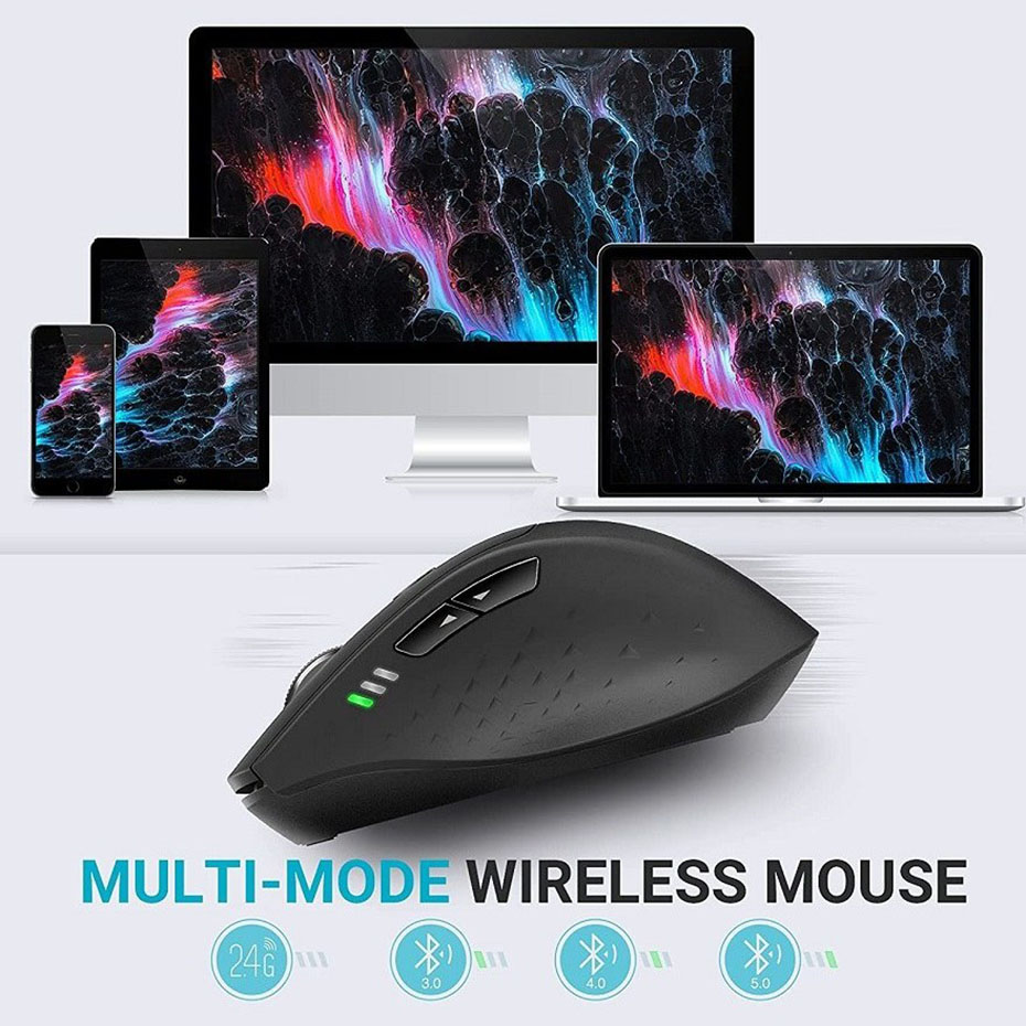 مشخصات فنی ماوس بی سیم رپو مدل RAPOO MT550 مشکی