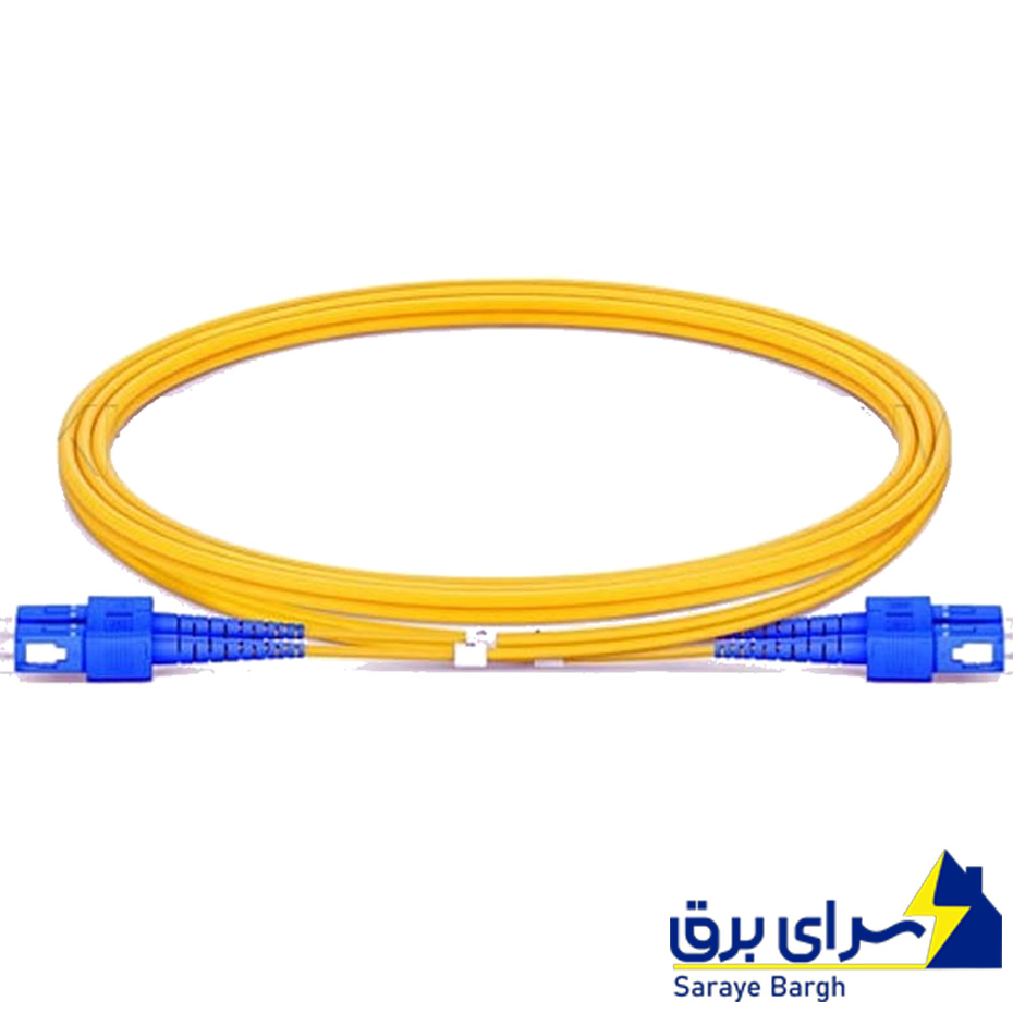 کابل پچکورد داپلکس فیبر نوری مدل NEXANS SC-SC FIBER طول 1 متر