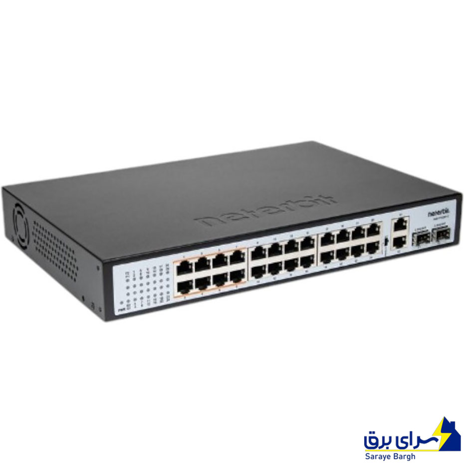 خرید هاب سوئیچ 28 پورت نتربیت مدل NETERBIT NGS-F1028P-C 28-Port