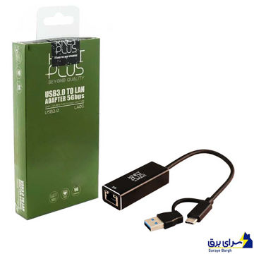 خرید کارت شبکه برد دار Type-C / USB کی نت پلاس مدل KNET PLUS KP-COAC30LA05 طول 15 سانتی متر