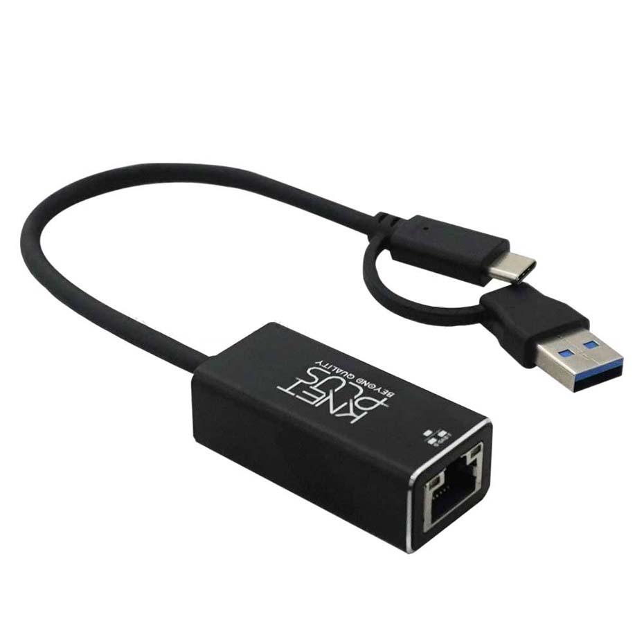 قیمت کارت شبکه برد دار Type-C / USB کی نت پلاس مدل KNET PLUS KP-COAC30LA01 طول 15 سانتی متر