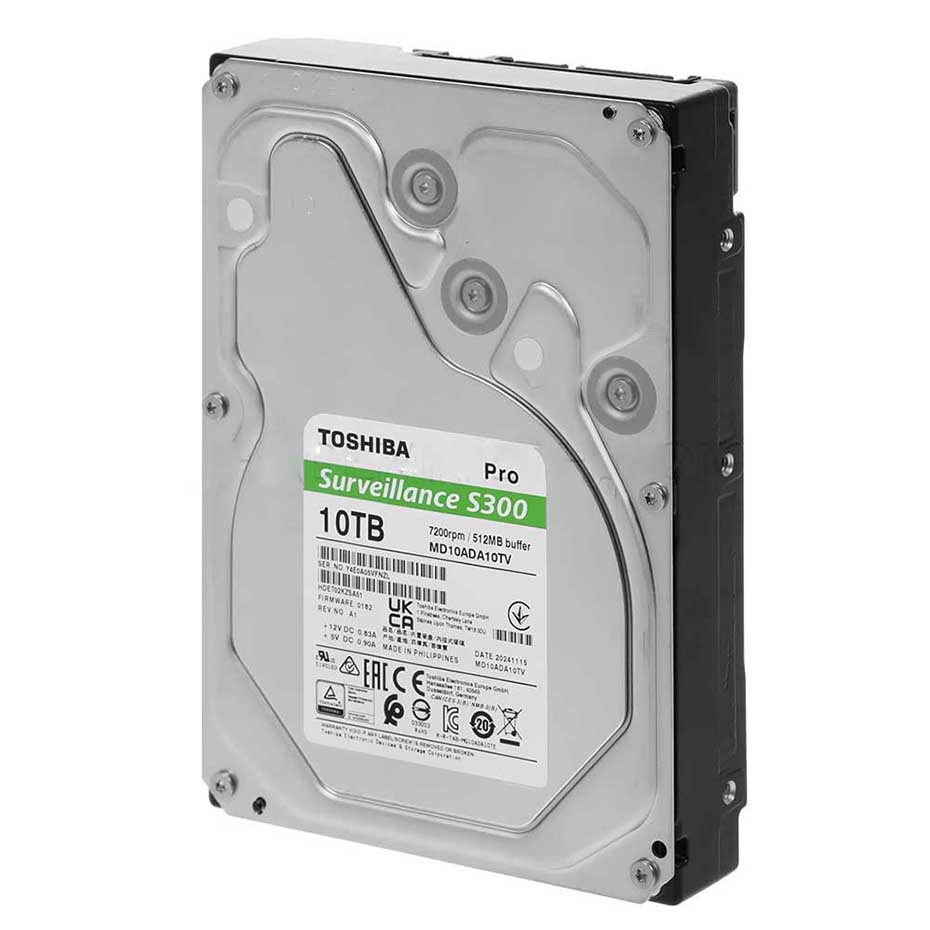 قیمت هارد اینترنال توشیبا مدل TOSHIBA HDD SURVEILLANCE S300 Pro MD10ADA10TV 10TB