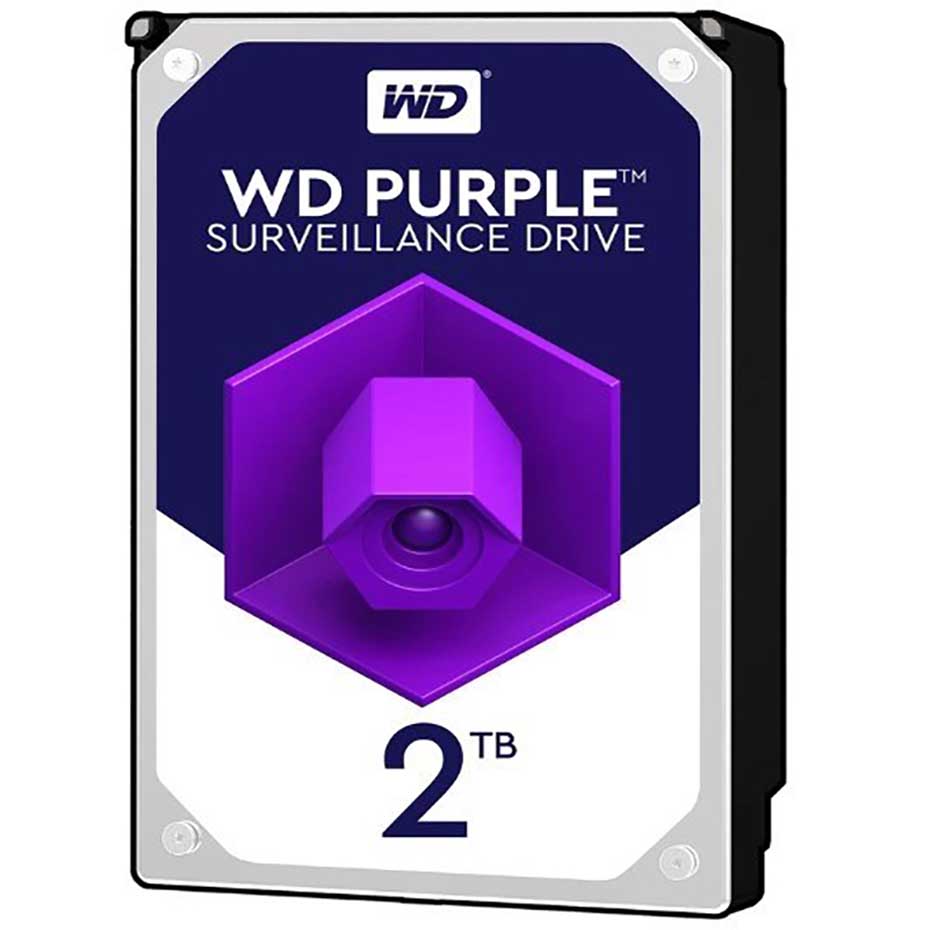 مشخصات هارد اینترنال وسترن دیجیتال NEW مدل 2TB PURPLE HDD WesternDigital بنفش گارانتی آرتی