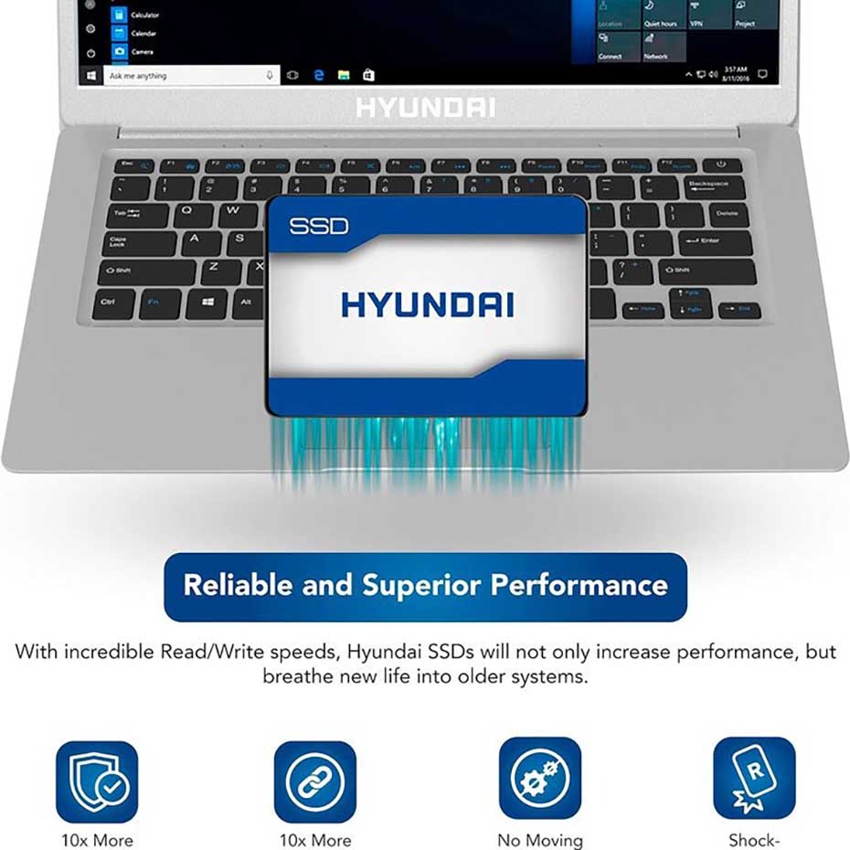 مشخصات هارد SSD اینترنال هیوندای مدل HYUNDAI 480GB
