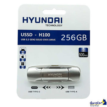 خرید هارد SSD اکسترنال هیوندای مدل HYUNDAI H100 256GB Type-C USSD USB 3.2