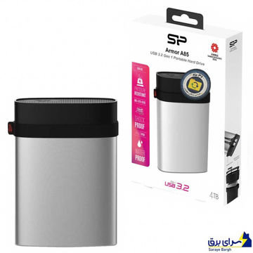 خرید هارد اکسترنال سیلیکون پاور مدل SILICON POWER Armor A85 4TB مشکی نقره ای