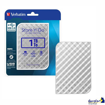 خرید هارد اکسترنال ورباتیم مدل VERBATIM EXT GO 1TB نقره ای