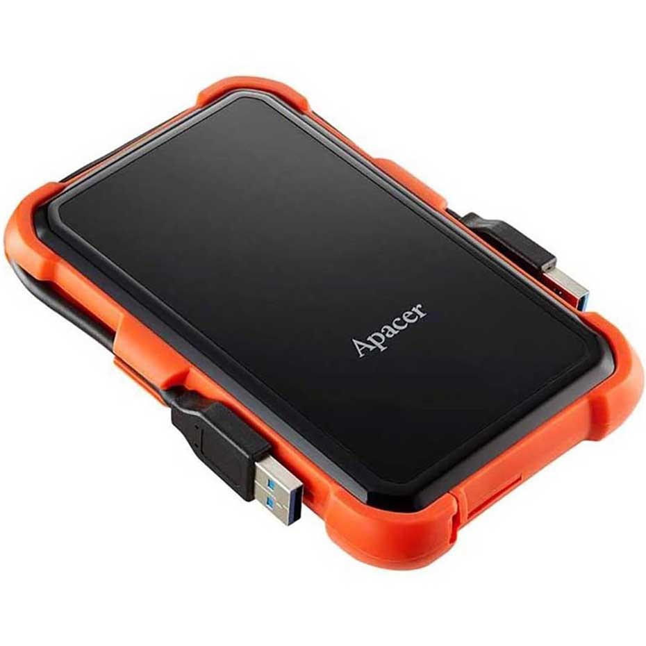 ابعاد هارد اکسترنال اپیسر مدل Apacer AC630 2TB مشکی نارنجی