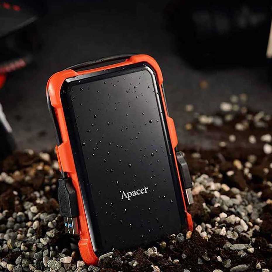 هارد اکسترنال اپیسر مدل Apacer AC630 2TB مشکی نارنجی