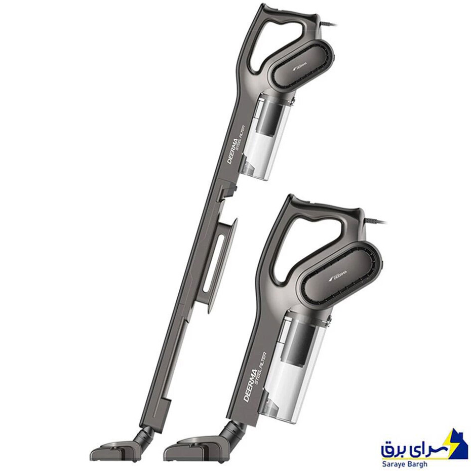 ابعاد جارو برقی عصایی درما مدل DEERMA DX700S مشکی