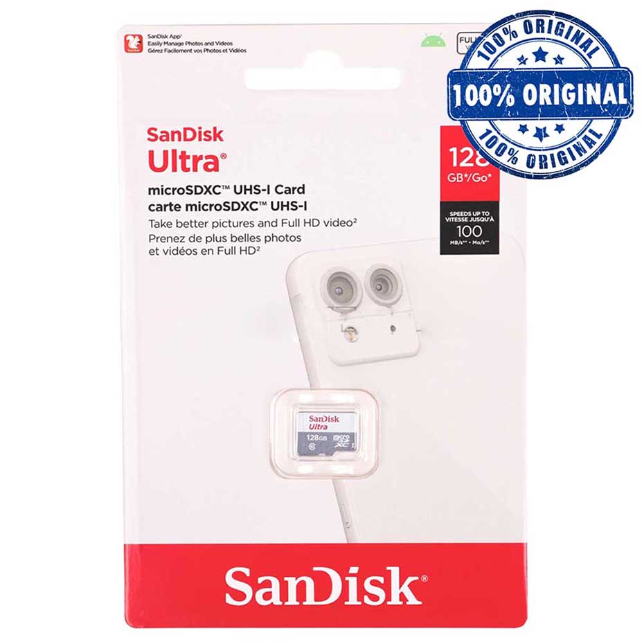 قیمت رم میکرو سندیسک مدل SanDisk ULTRA 100MB C10 128GB