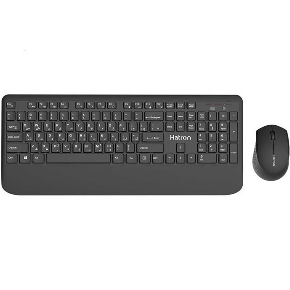 قیمت کیبورد و ماوس بی سیم هترون مدل Hatron HKCW136 مشکی