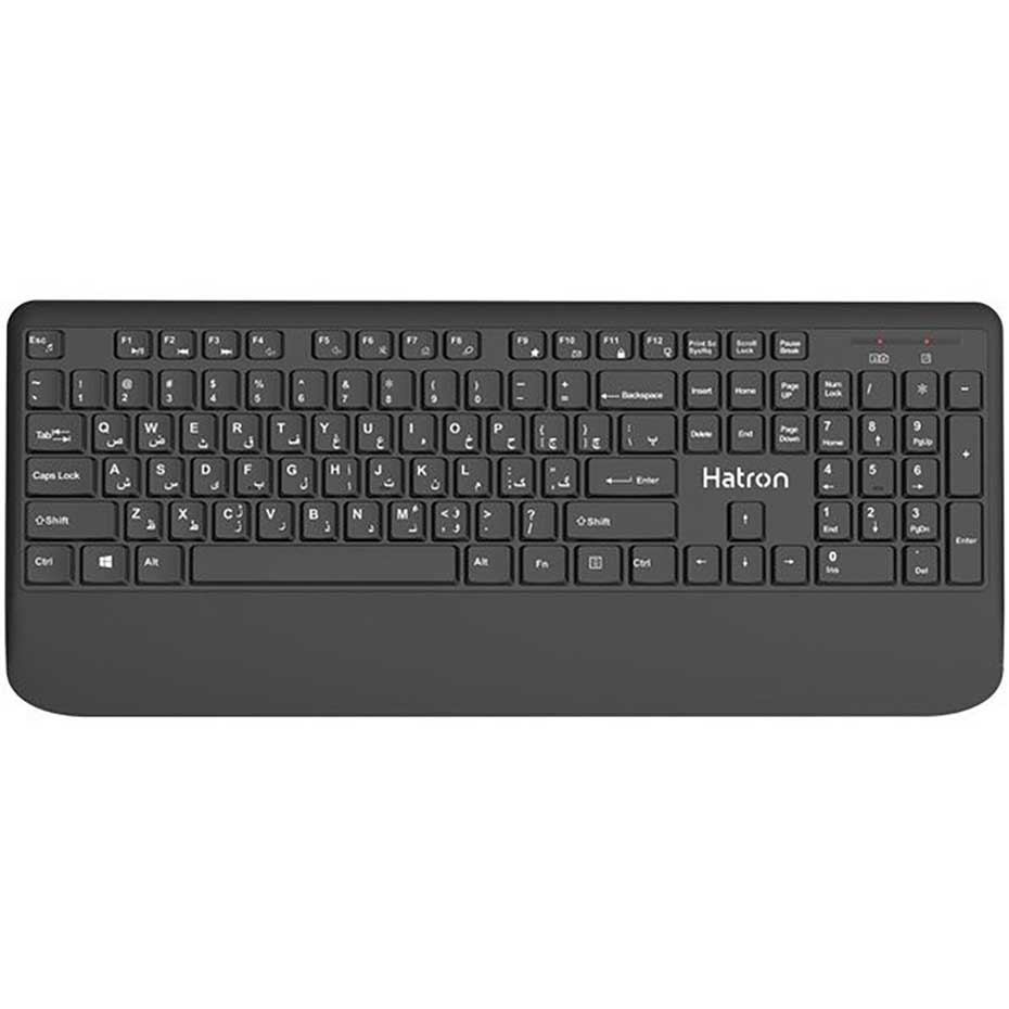 مشخصات کیبورد و ماوس بی سیم هترون مدل Hatron HKCW136 مشکی