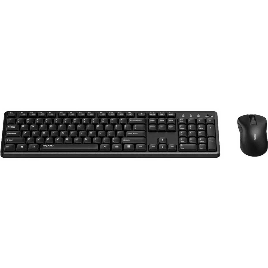 قیمت کیبورد و ماوس بی سیم رپو مدل RAPOO X2100 مشکی