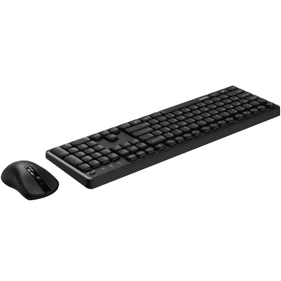 مشخصات کیبورد و ماوس بی سیم رپو مدل RAPOO X2100 مشکی