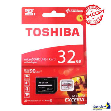 خرید رم میکرو توشیبا مدل TOSHIBA 90MB U1 C10 32G گارانتی مادام العمر