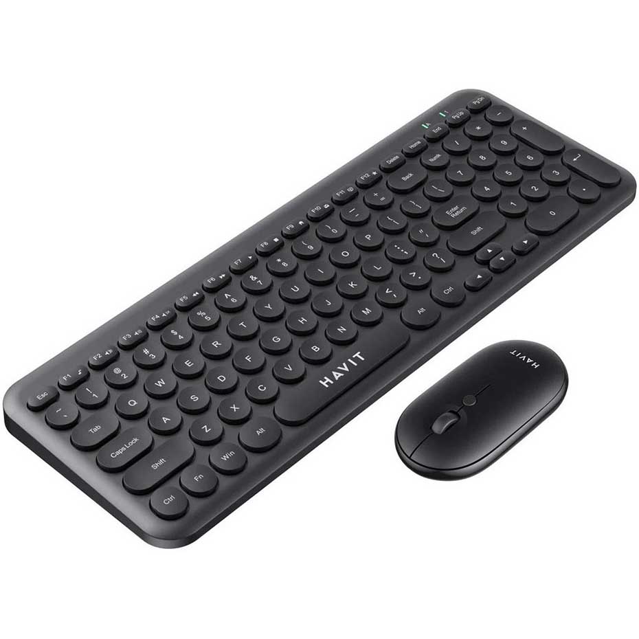 قیمت کیبورد و ماوس بی سیم هویت مدل HAVIT KB-254GCM