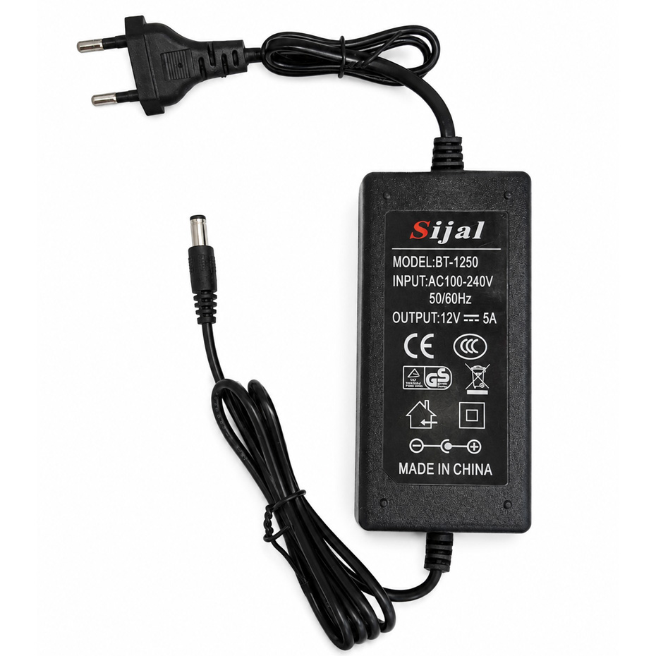 خرید آداپتور 12 ولت 5 آمپر  12V 5A مدل Sijal