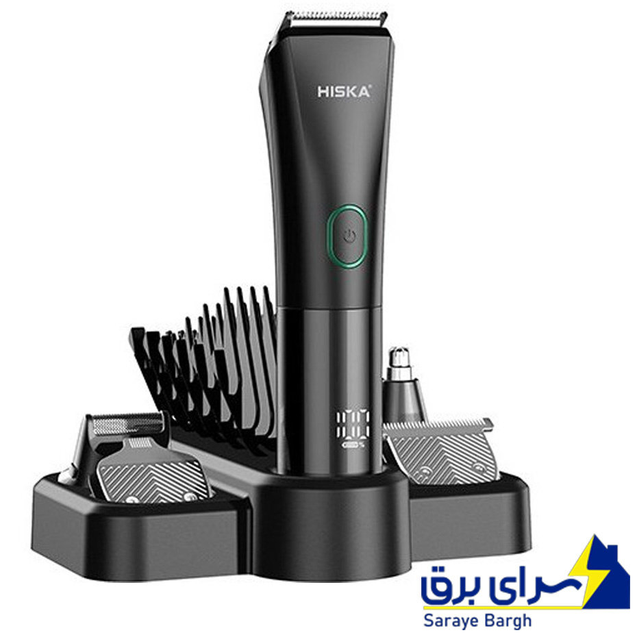 خرید ماشین اصلاح موی سر و صورت هیسکا مدل H5533 با برش مستقیم و تیغه استیل