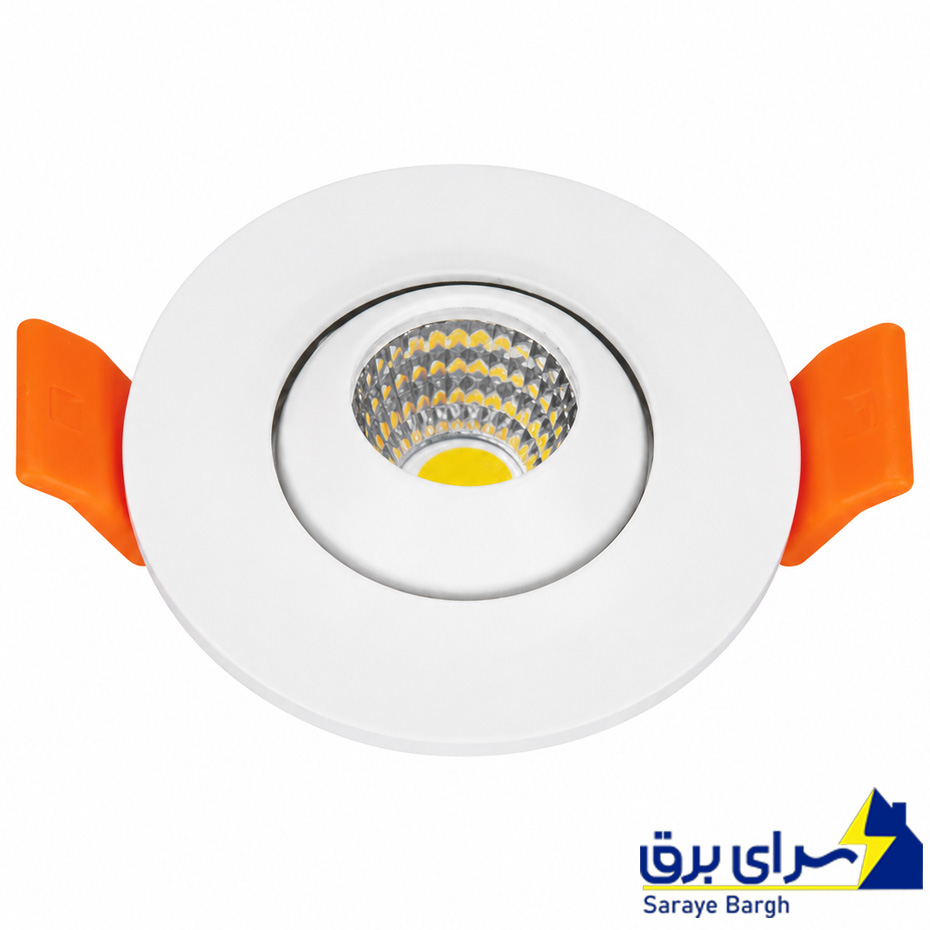 خرید چراغ چشمی متحرک دایره ای 3 وات پارس شعاع توس SMD برش 5 سانت