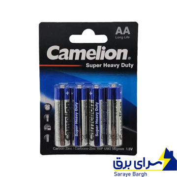 خرید باتری قلمی کملیون Camelion SUPER HEAVY DUTY AA بسته ۴ عددی
