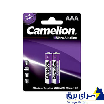 خریدباتری نیم قلمی کملیون مدل Ultra Alkaline بسته 2 عددی