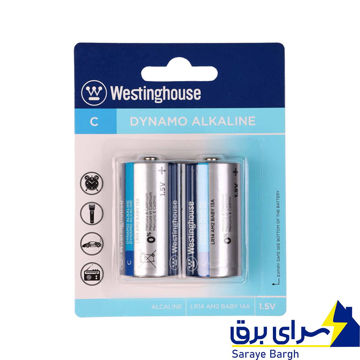 خریدباتری سایز متوسط C وستینگهاوس داینامو آلکالاین اصلی 2 عددی