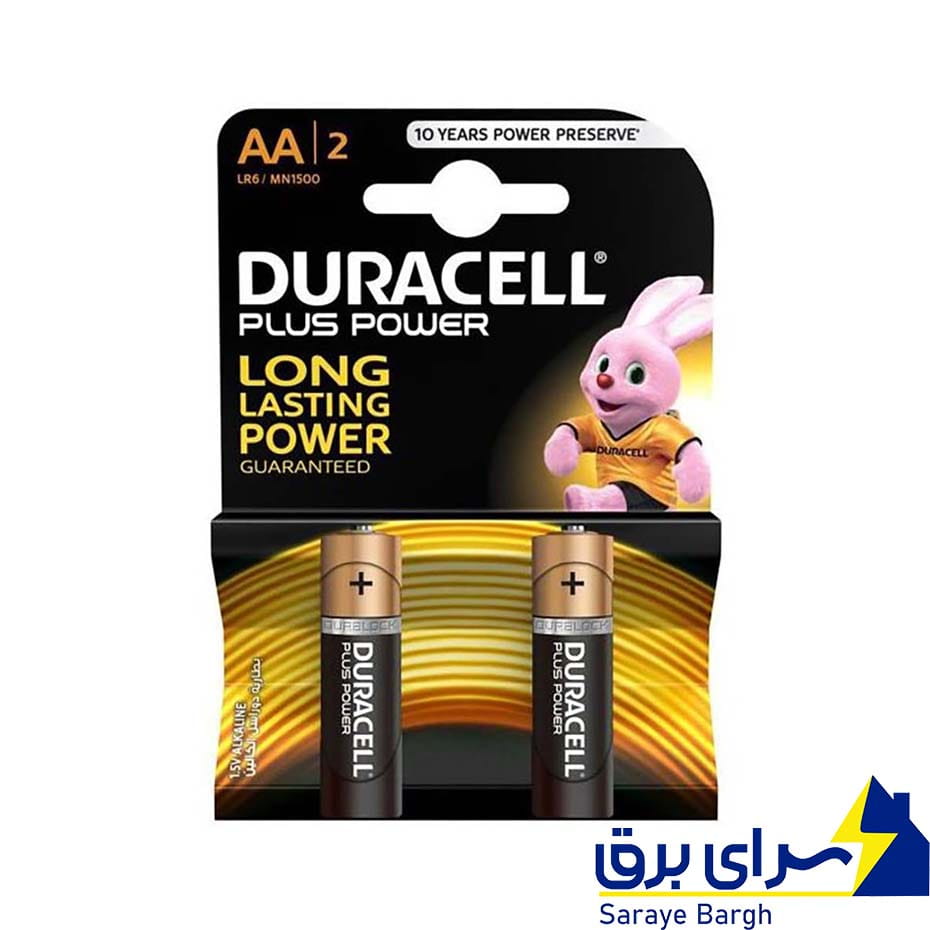 خریدخرید باتری قلمی دوراسل Duracell مدل AA آلکالاین بسته 2 عددی کارتی