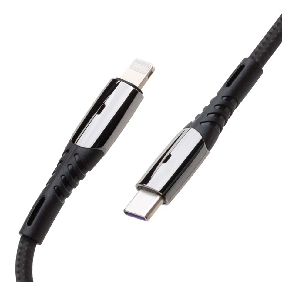 قیمت کابل شارژ تایپ سی به لایتنینگ بیاند مدل BEYOND BCL-501 USB-C to Lightning 27W طول 1 متر مشکی